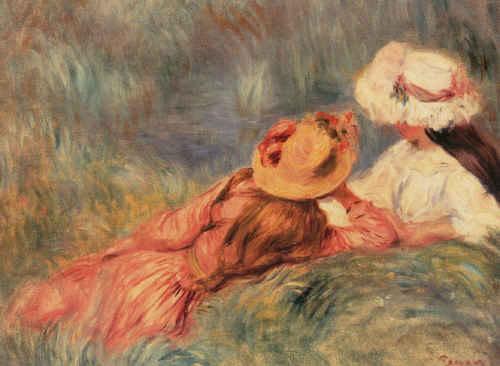 Pierre Renoir Jeune Filles au Bord de L'eau